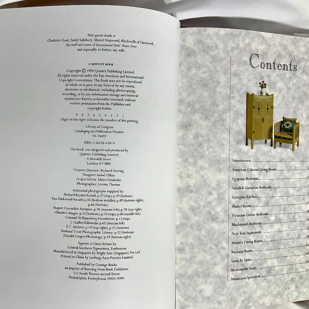 Dollhouse Decorating Book - Guide to Interior Design